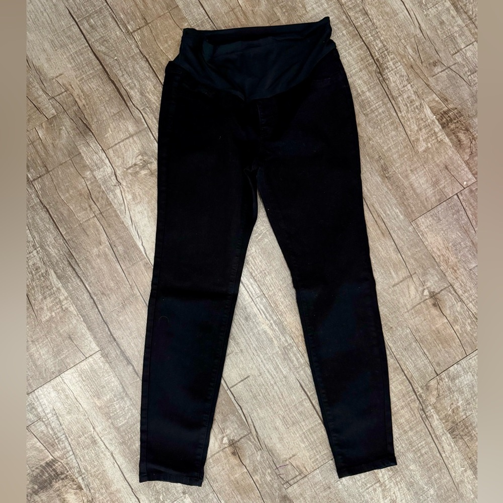 SHEIN‎ Women's Black Maternity Pants Adjustable Waist Size 6 Medium